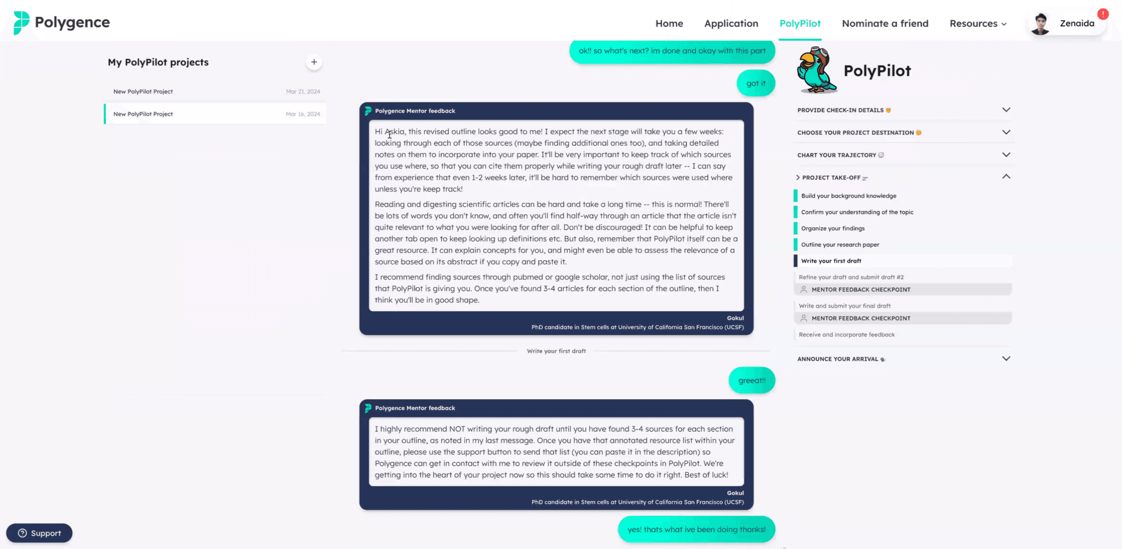 Screenshot of the Polypilot Platform