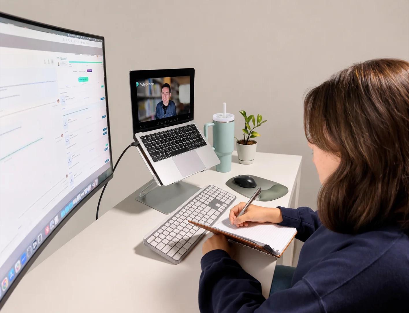 Polygence student in session